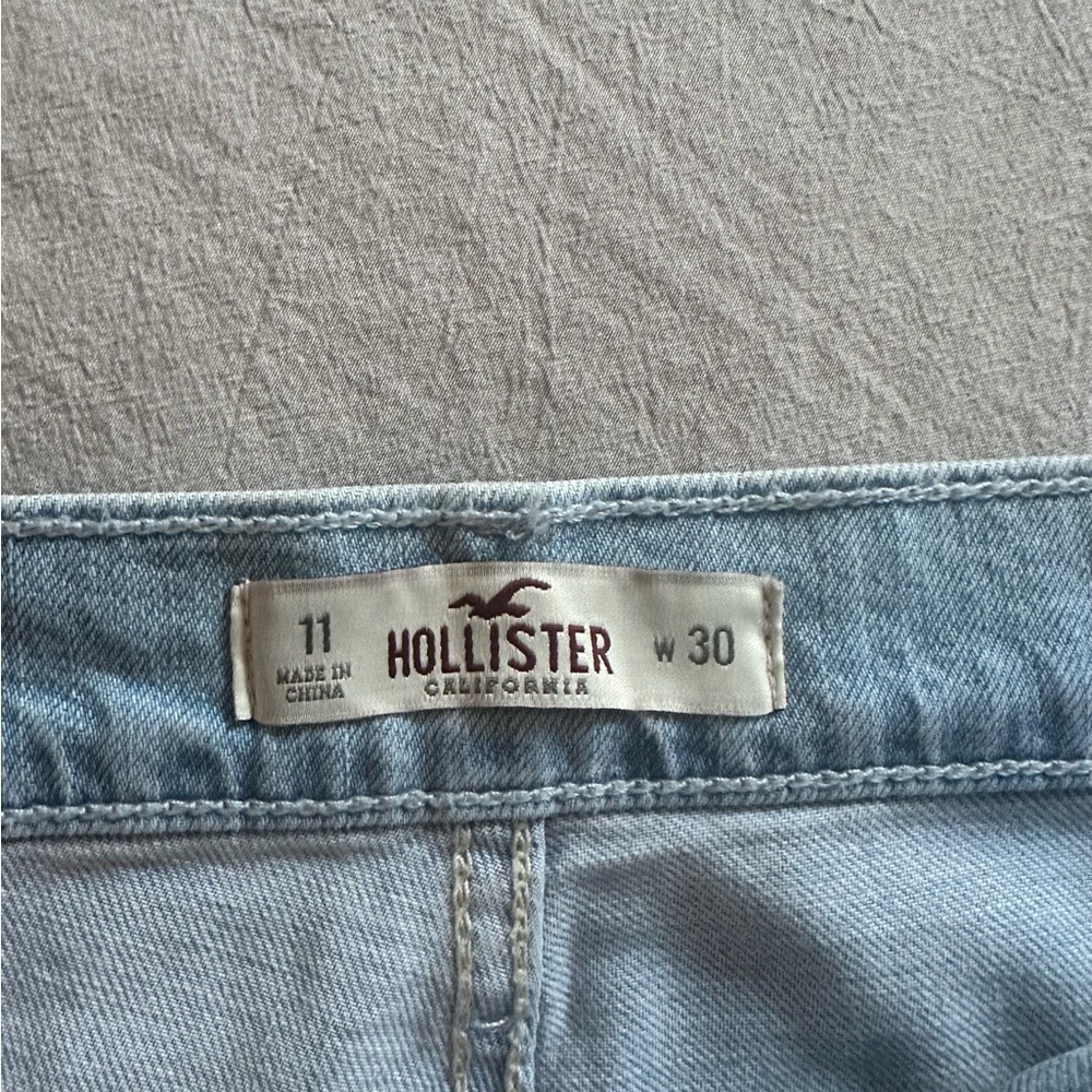 Hollister Light Blue Jean Shorts